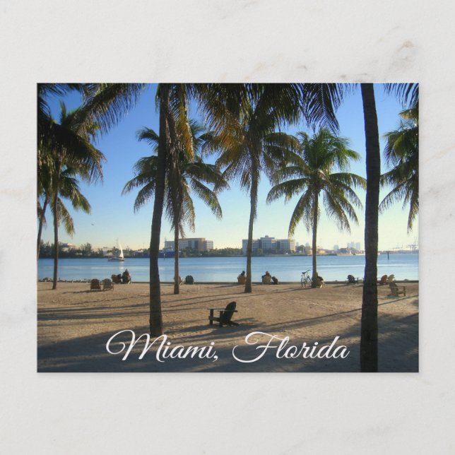 Miami Beach Florida, Sunset Postcard Vykort (Framsida)