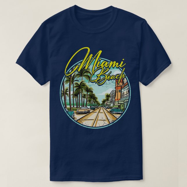 Miami Beach Florida T Shirt (Design framsida)