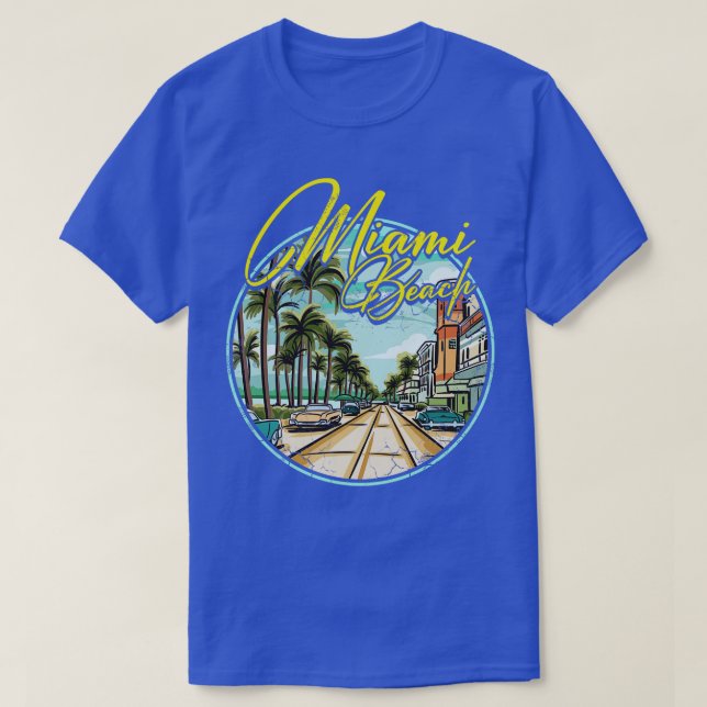 Miami Beach Florida T Shirt (Design framsida)