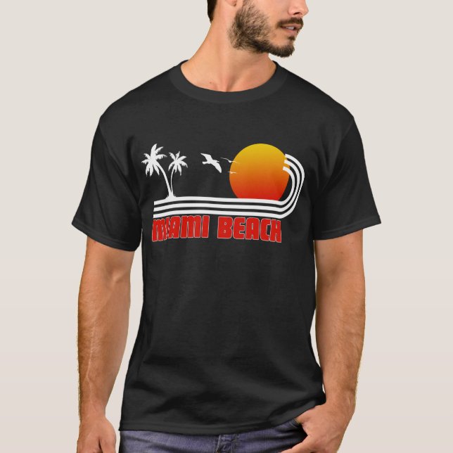 Miami Beach Florida Tee Shirt (Framsida)