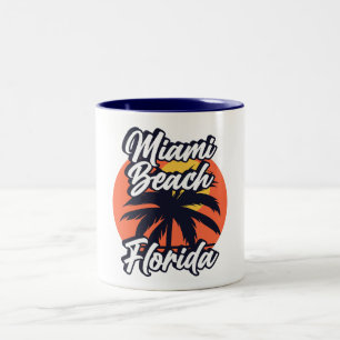 Miami Beach,Florida Två-Tonad Mugg