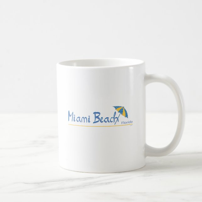 Miami Beach, Florida Umbrella Coola Kaffemugg (Höger)