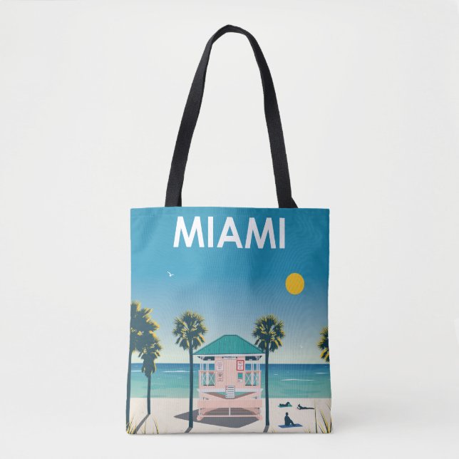 Miami Beach Florida Vintage resor Tygkasse (Framsida)