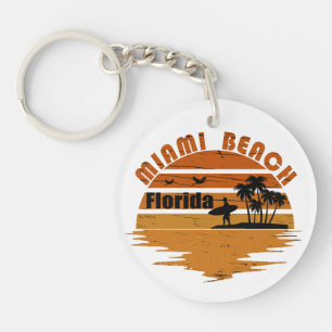 Miami Beach Florida vintage sunset
