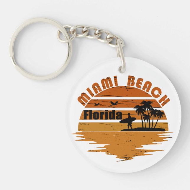 Miami Beach Florida vintage sunset (Framsidan)