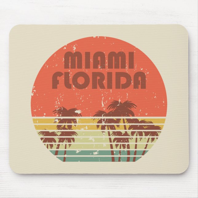 Miami Beach Florida vintage sunset Musmatta (Framsidan)
