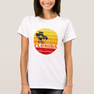 Miami Beach Florida vintage sunset T Shirt
