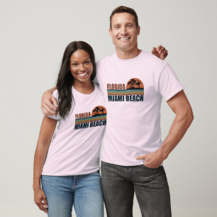 Miami Beach Florida vintage sunset T Shirt