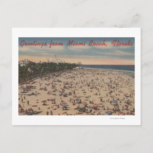 Miami Beach, FloridaHälsningar FrånMiami, FL Vykort (Framsida)