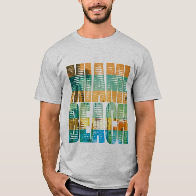 miami beach fun tee shirt (Framsida)