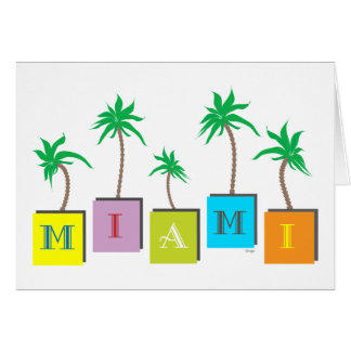 Miami Beach Handflatan Hälsningskort