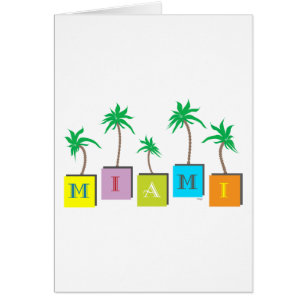 Miami Beach Handflatan Hälsningskort