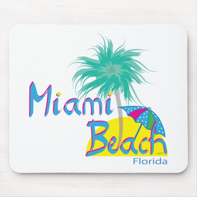 Miami Beach Handflatan och Sol Musmatta (Framsidan)