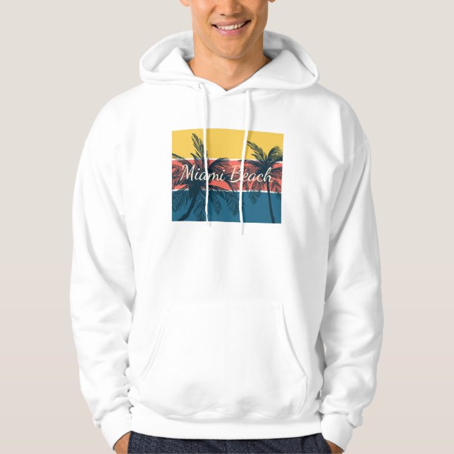 Miami Beach Hoodie (Framsida)