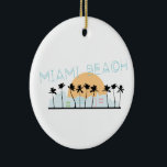 Miami Beach Julgransprydnad Keramik<br><div class="desc">Visa pride i din favoritstad och gör en underbarare keepit med Miami Beach-designen på t-shirts,  jacka,  sweatshirts,  hattar och mycket mer!</div>