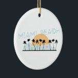 Miami Beach Julgransprydnad Keramik<br><div class="desc">Visa pride i din favoritstad och gör en underbarare keepit med Miami Beach-designen på t-shirts,  jacka,  sweatshirts,  hattar och mycket mer!</div>