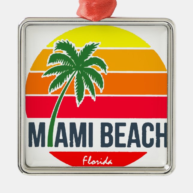 Miami Beach Julgransprydnad Metall (Framsidan)