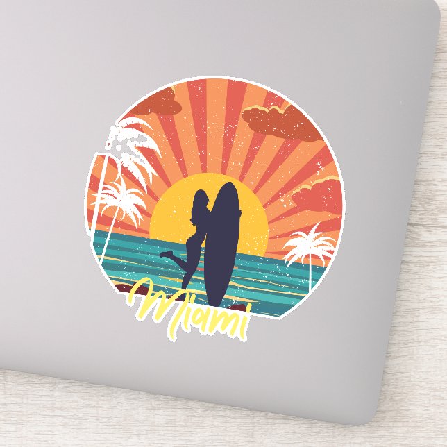 Miami Beach Klistermärken (Detalj)