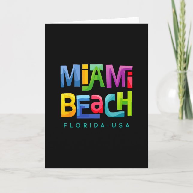 Miami Beach  Kort (Framsida)