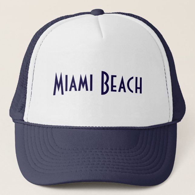 Miami Beach Lastbilschaufför Hatt Truckerkeps (Framsida)