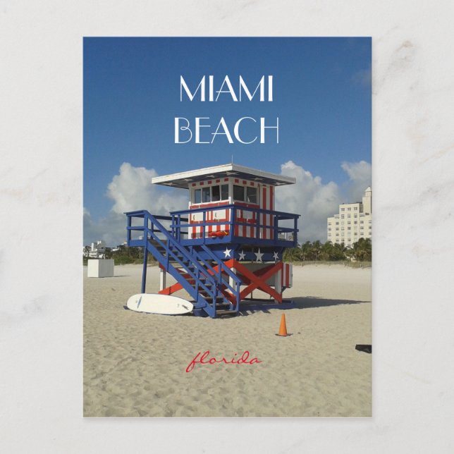 Miami Beach Lifeguard Ocean Patrol #02 Vykort (Framsida)