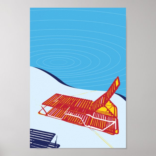 Miami Beach Lounge Bassäng Poster (Framsidan)