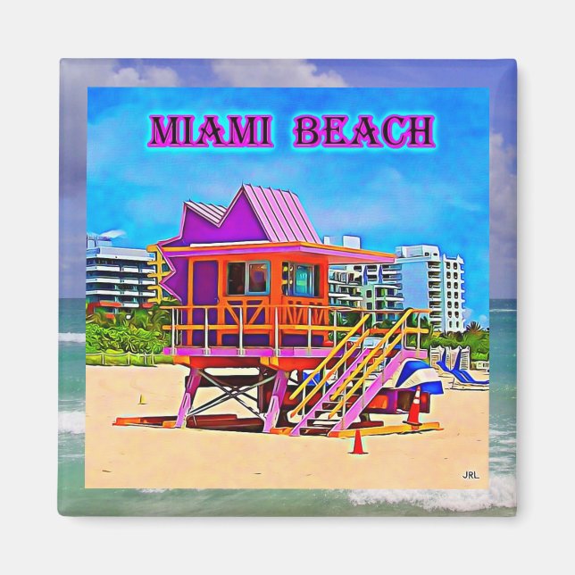Miami Beach magnet 1B (Framsidan)