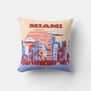 Miami Beach, Miami Resa Konst, Retro Kudde