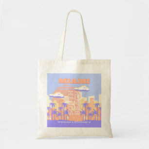 Miami Beach, Miami Travel Art, Preppy Room, Pastel Tygkasse
