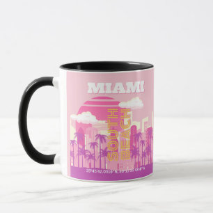 Miami Beach, Miami Travel Art, Preppy Room, Rosa Mugg