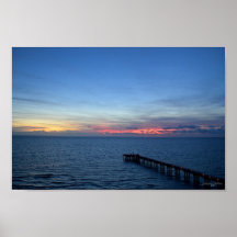 Miami Beach Ocean Sunrise Blue Ocean liggande