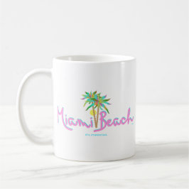 Miami Beach Pam Kaffemugg