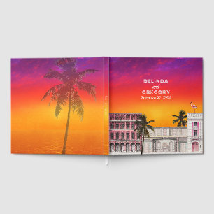 Miami Beach Regnbågsraden Charleston Palmbröllop Gästböcker