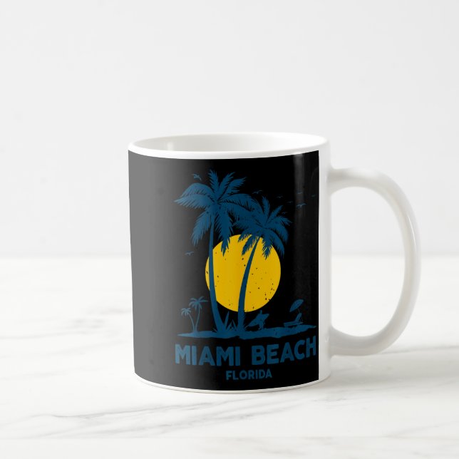 Miami Beach Resa Semester Florida Kaffemugg (Höger)
