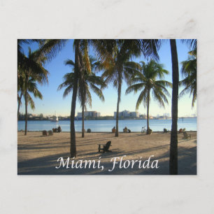 Miami Beach Sunset Florida, Förenta staterna Vykort