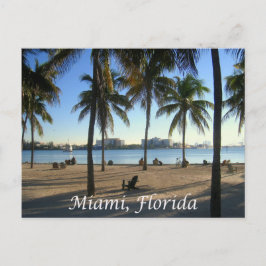 Miami Beach Sunset Florida, Förenta staterna Vykort