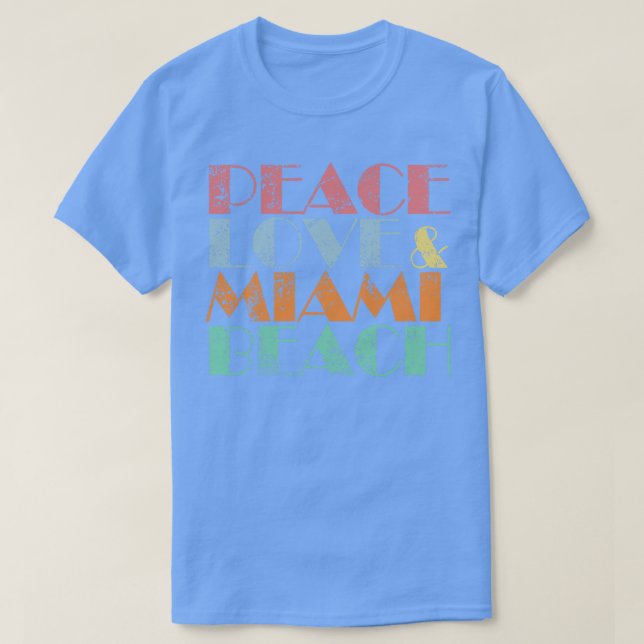 Miami Beach T Shirt (Design framsida)