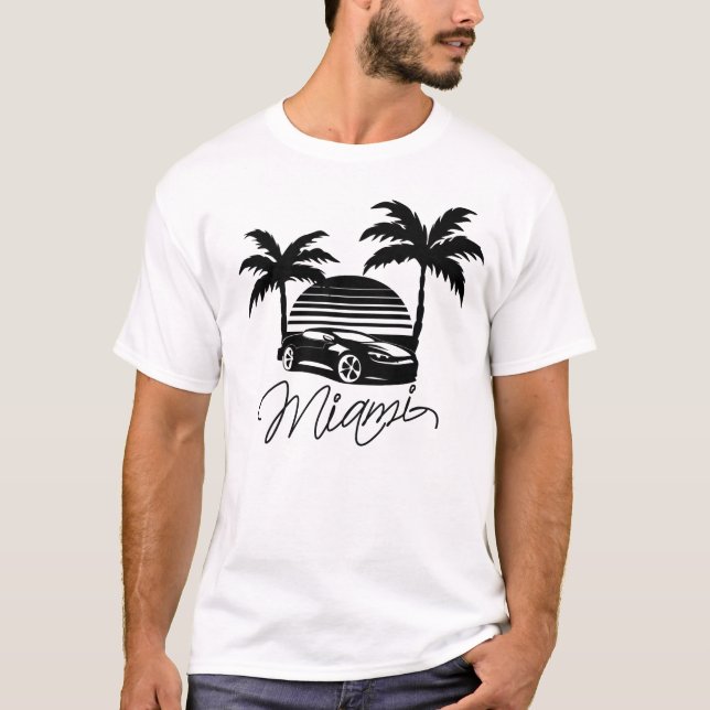 Miami Beach T Shirt (Framsida)