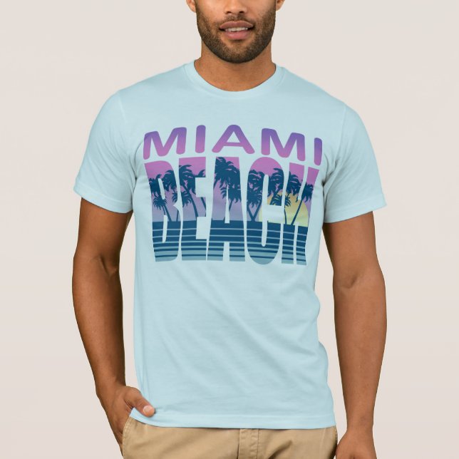 Miami Beach T-shirt (Framsida)