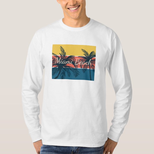 Miami Beach T Shirt (Framsida)