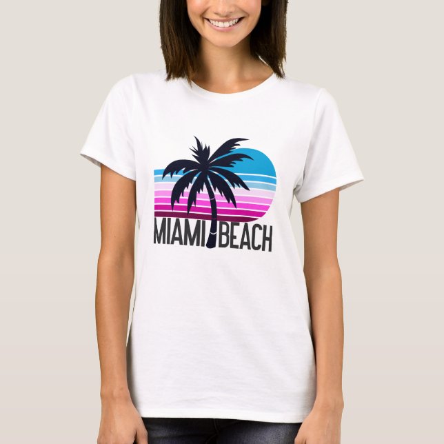Miami Beach T Shirt (Framsida)