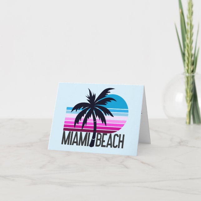 Miami Beach Tack Kort (Framsida)
