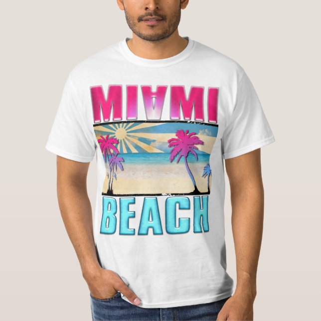 Miami Beach Tee Shirt (Framsida)