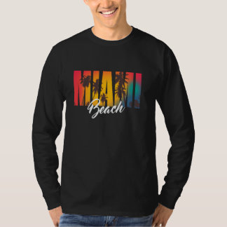 Miami Beach Tropisk Sommar T Shirt