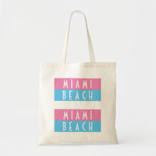 Miami Beach Vice Tote Bag Tygkasse