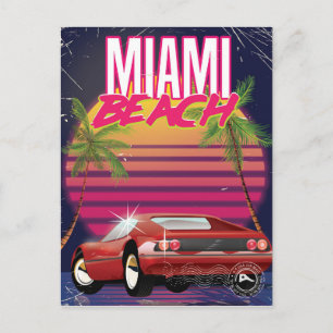 Miami Beach vintage-resoraffisch Vykort