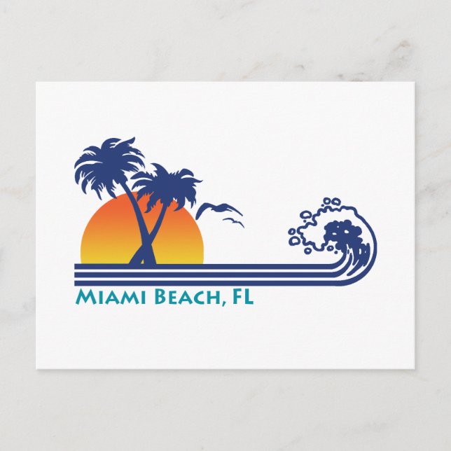 Miami Beach Vykort (Framsida)