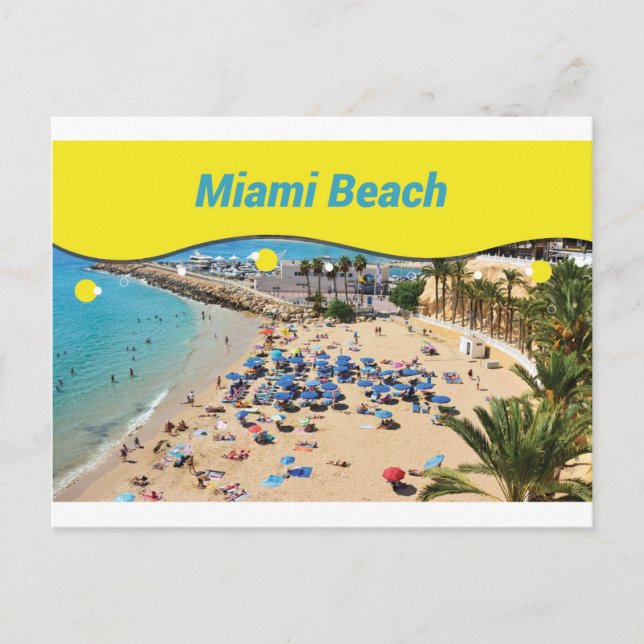 Miami Beach-vykort Vykort (Framsida)
