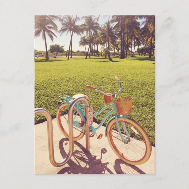 Miami Bicycle Postcard Vykort (Framsida)