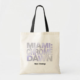 Miami Chrome Dawn Flytande Metall Y3K Estetisk Kon Tygkasse